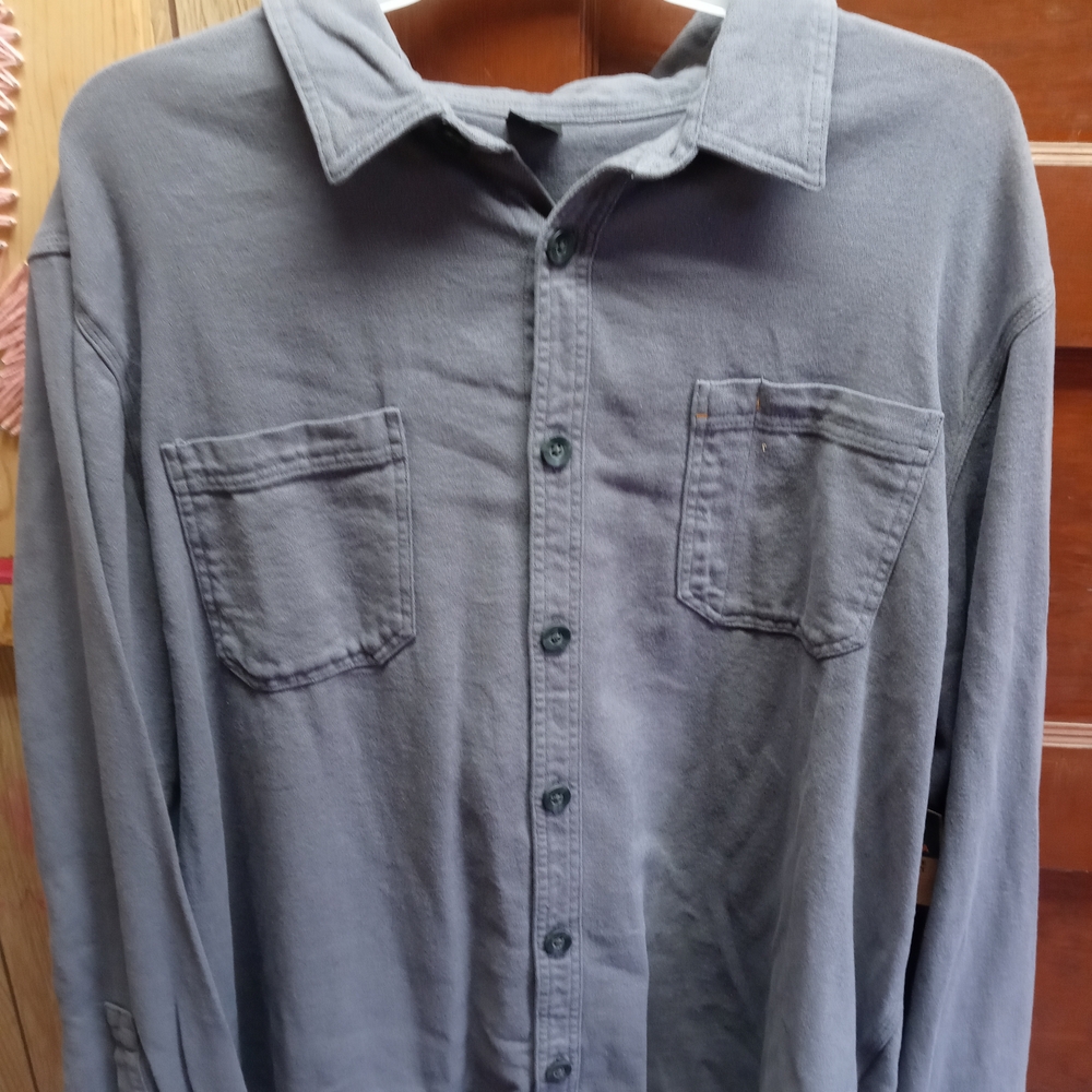 Brahma Charcoal Casual Button-Down Shirt